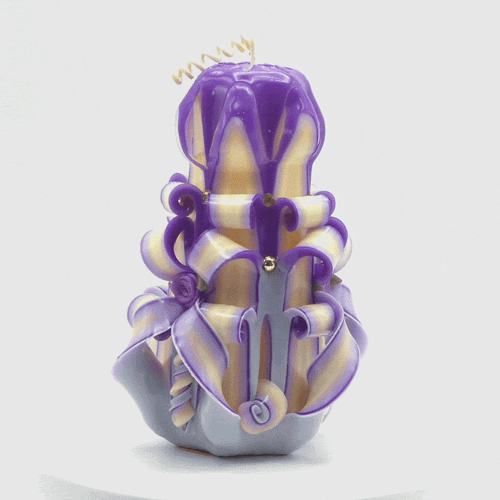 Carved Candle #100