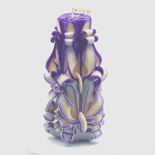 Carved Candle #102