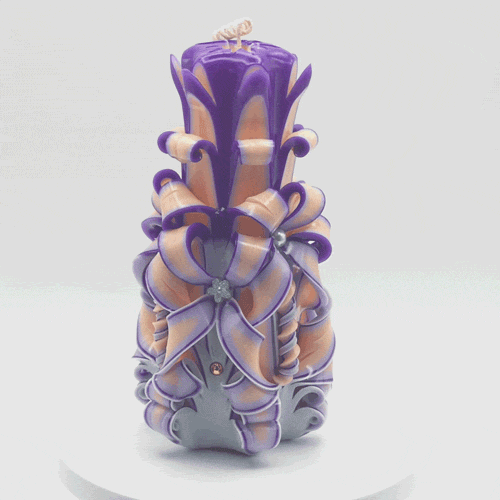 Carved Candle #103