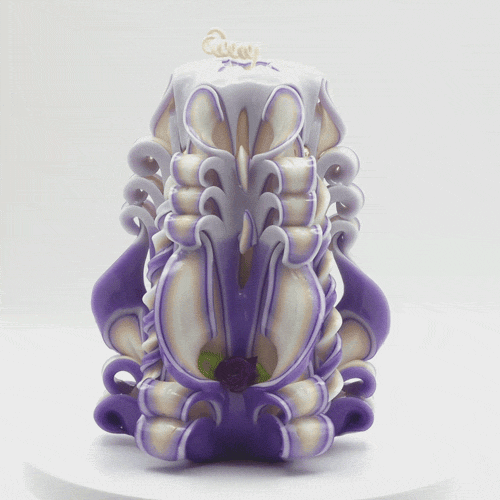 Carved Candle #62