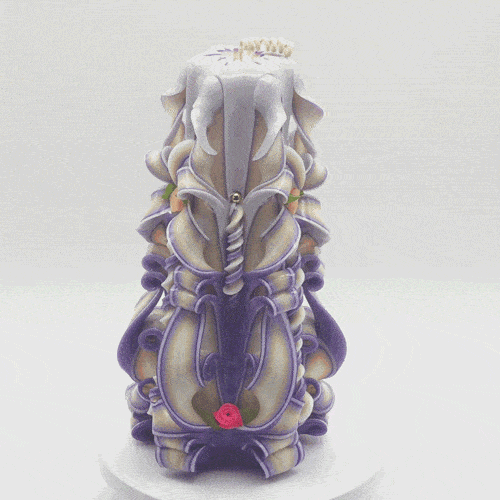 Carved Candle #75
