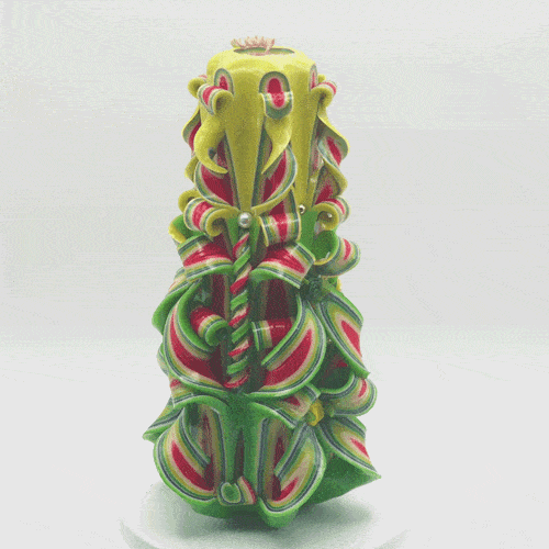 Carved Candle #76