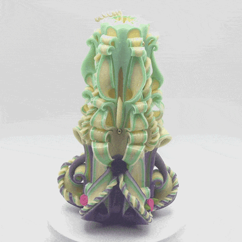 Carved Candle #77
