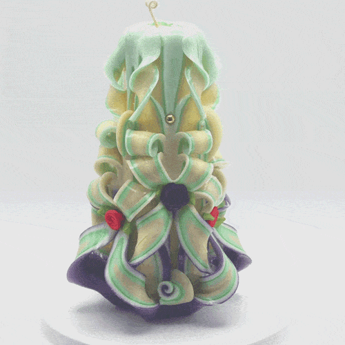 Carved Candle #87