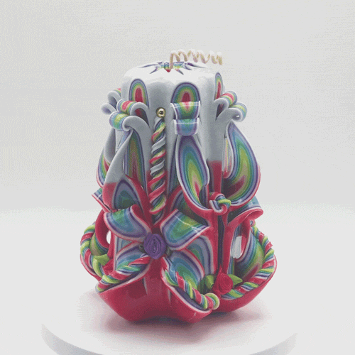 Carved Candle #88