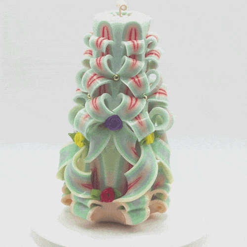 Carved Candle #90