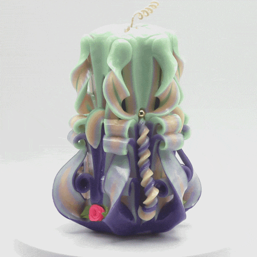 Carved Candle #91